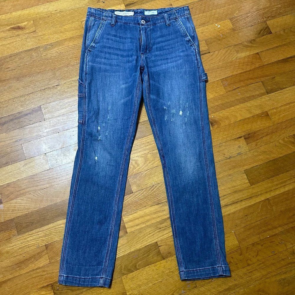 Pilcro and the Letterpress by Anthropologie Lightly Distressed Carpenter Jeans S